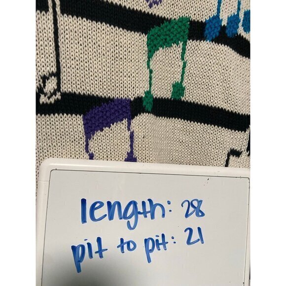 Vintage Nordstrom‎ Women's Holiday Christmas Singers Music Sweater Size Small - Picture 10 of 10